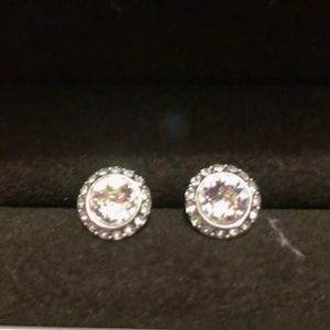 Silver Swarovski Angelic Pierced Earrings